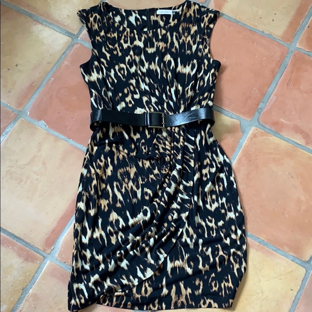 Calvin Klein animal print dress